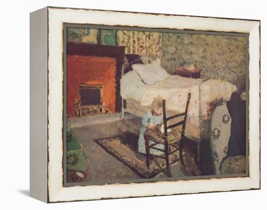 'Child Playing: Annette Roussel in a Front of a Wooden Chair', c1900, (c1932)-Edouard Vuillard-Framed Premier Image Canvas