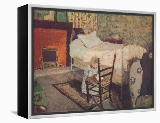 'Child Playing: Annette Roussel in a Front of a Wooden Chair', c1900, (c1932)-Edouard Vuillard-Framed Premier Image Canvas