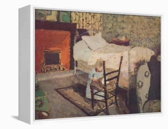 'Child Playing: Annette Roussel in a Front of a Wooden Chair', c1900, (c1932)-Edouard Vuillard-Framed Premier Image Canvas