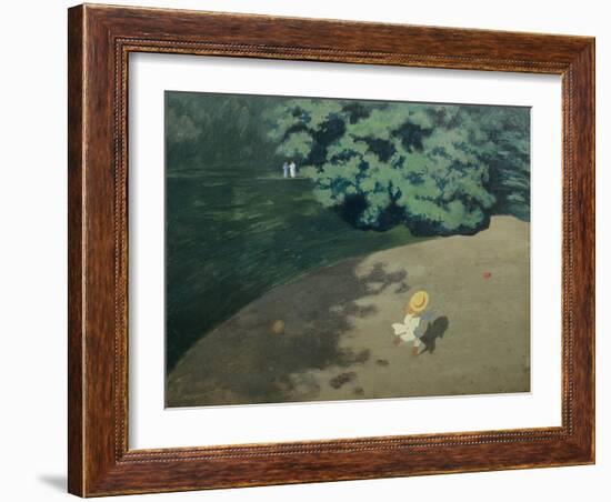 Child Playing with a Ball, 1899-Félix Vallotton-Framed Giclee Print