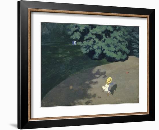 Child Playing with the Ball (Corner of the Park-Félix Vallotton-Framed Giclee Print