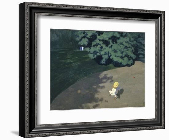 Child Playing with the Ball (Corner of the Park-Félix Vallotton-Framed Giclee Print