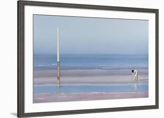 Child Playing-Mark Van Crombrugge-Framed Premium Giclee Print