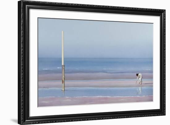 Child Playing-Mark Van Crombrugge-Framed Premium Giclee Print