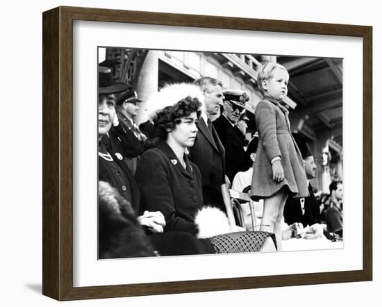 Child Prince Constantin with His Parents During Exile in Egypte-null-Framed Photo