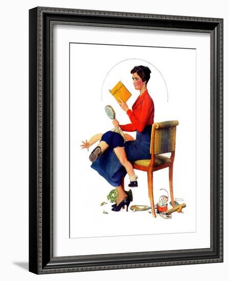 "Child Psychology" or "Spanking", November 25,1933-Norman Rockwell-Framed Premium Giclee Print