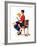 "Child Psychology" or "Spanking", November 25,1933-Norman Rockwell-Framed Giclee Print