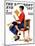 "Child Psychology" or "Spanking" Saturday Evening Post Cover, November 25,1933-Norman Rockwell-Mounted Giclee Print