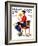 "Child Psychology" or "Spanking" Saturday Evening Post Cover, November 25,1933-Norman Rockwell-Framed Giclee Print