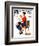 "Child Psychology" or "Spanking" Saturday Evening Post Cover, November 25,1933-Norman Rockwell-Framed Giclee Print