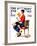 "Child Psychology" or "Spanking" Saturday Evening Post Cover, November 25,1933-Norman Rockwell-Framed Giclee Print