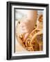 Child's Hand Scraping Mixing Bowl-Greg Elms-Framed Photographic Print