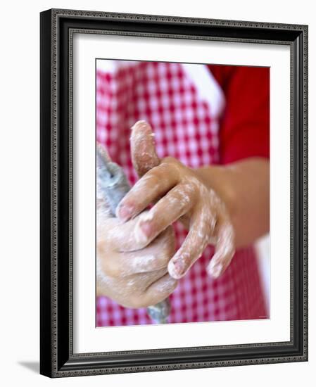 Child's Hands Using a Whisk-Alena Hrbkova-Framed Photographic Print