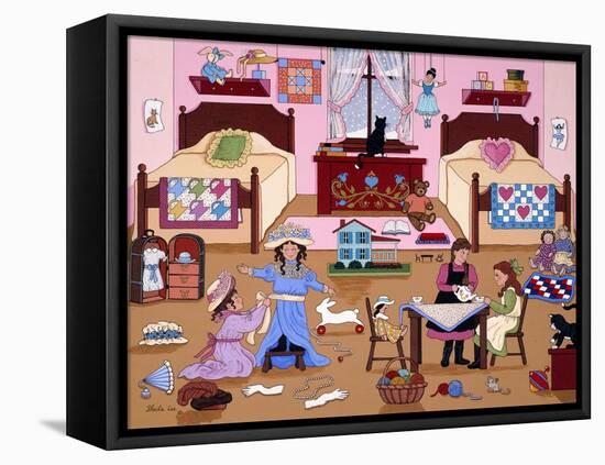 Child’s Play for Girls-Sheila Lee-Framed Premier Image Canvas