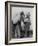 Child Standing Beside a Miniature Horse, Showing Size Comparison-Ed Clark-Framed Photographic Print