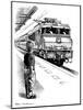 Child Train Safety, Artwork-Bill Sanderson-Mounted Photographic Print