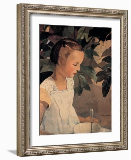 Child with a Bowl-Casorati Felice-Framed Giclee Print