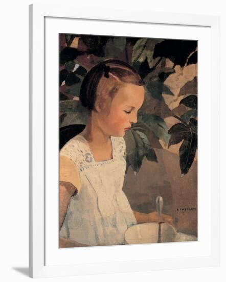 Child with a Bowl-Casorati Felice-Framed Giclee Print