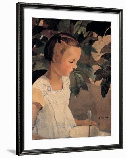 Child with a Bowl-Casorati Felice-Framed Giclee Print