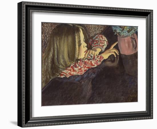 Child with a Flower Pot-Stanislaw Wyspianski-Framed Giclee Print