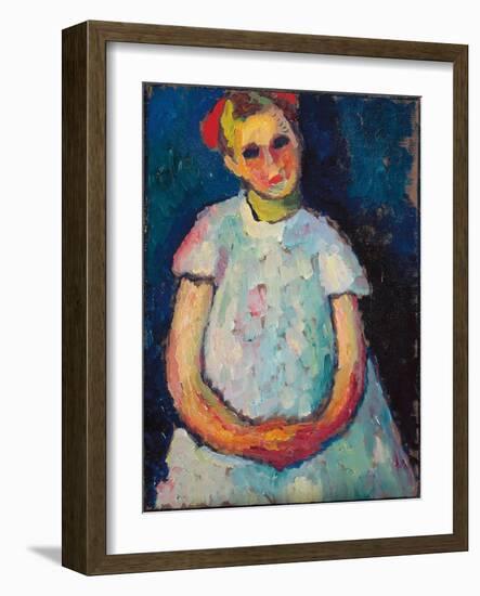 Child with Folded Hands, C. 1909 (Oil on Canvas)-Alexej Von Jawlensky-Framed Giclee Print