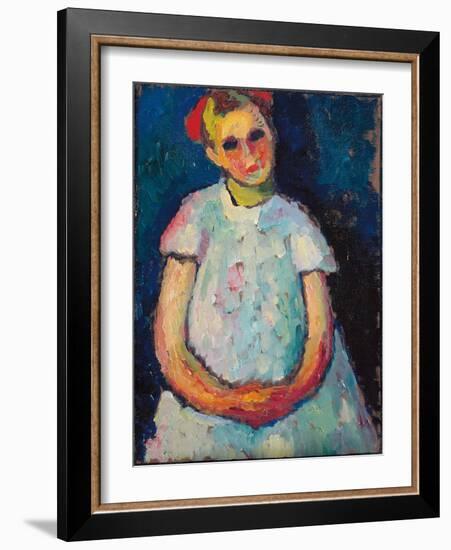 Child with Folded Hands, C. 1909 (Oil on Canvas)-Alexej Von Jawlensky-Framed Giclee Print