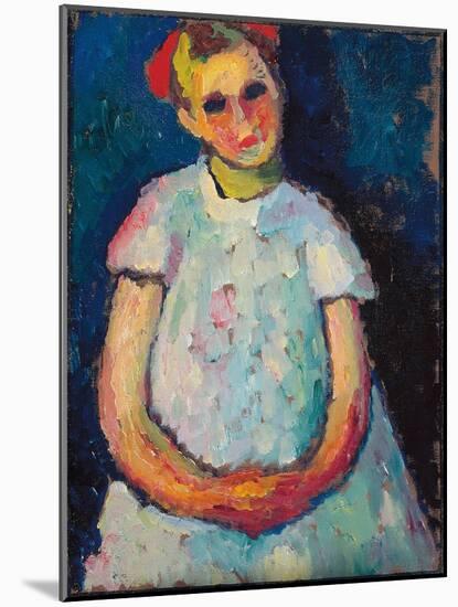 Child with Folded Hands, C. 1909 (Oil on Canvas)-Alexej Von Jawlensky-Mounted Giclee Print