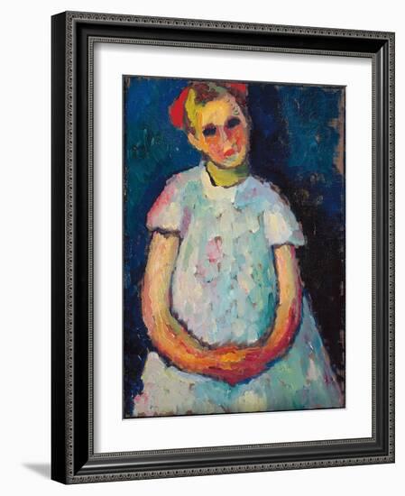 Child with Folded Hands, C. 1909 (Oil on Canvas)-Alexej Von Jawlensky-Framed Giclee Print