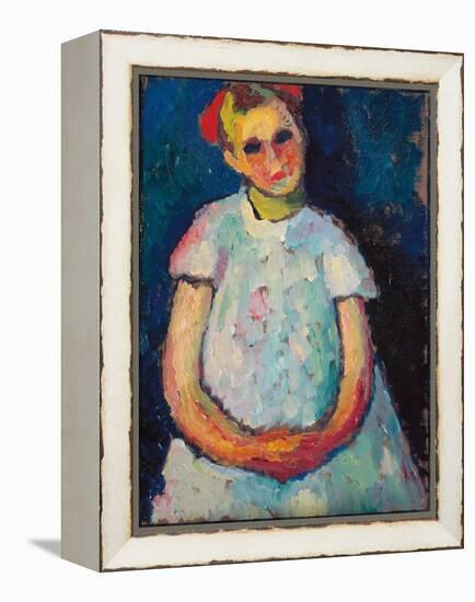 Child with Folded Hands, C. 1909 (Oil on Canvas)-Alexej Von Jawlensky-Framed Premier Image Canvas