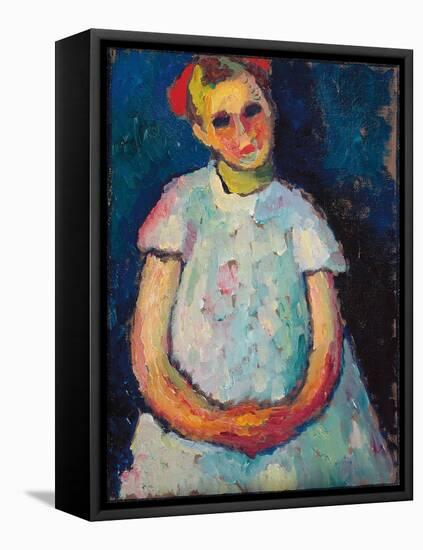 Child with Folded Hands, C. 1909 (Oil on Canvas)-Alexej Von Jawlensky-Framed Premier Image Canvas