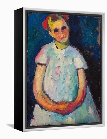 Child with Folded Hands, C. 1909 (Oil on Canvas)-Alexej Von Jawlensky-Framed Premier Image Canvas