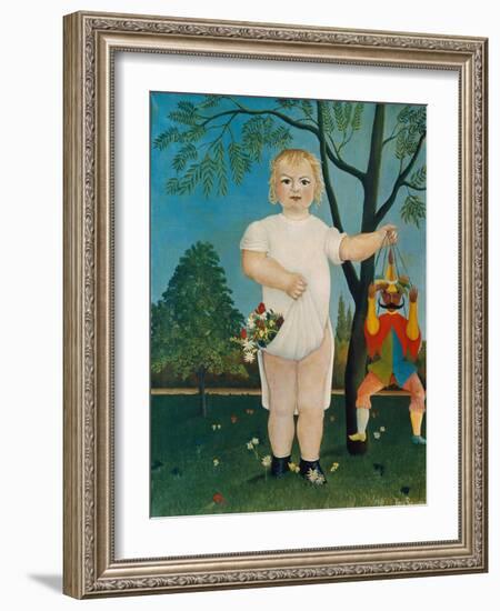 Child with Jumping Jack, 1903-Henri Rousseau-Framed Giclee Print