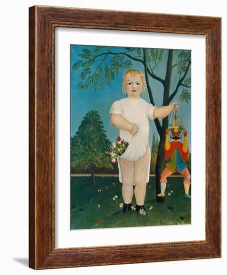 Child with Jumping Jack, 1903-Henri Rousseau-Framed Giclee Print