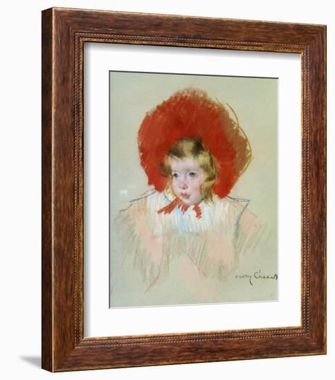 Child with Red Hat-Mary Cassatt-Framed Giclee Print