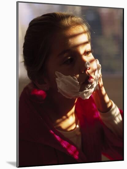 Child with Shaving Cream-Mitch Diamond-Mounted Photographic Print