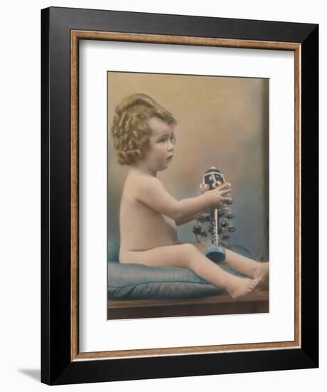 Child with toy, c1920-Unknown-Framed Photographic Print