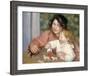 Child with Toys - Gabrielle and the Artist's Son, Jean-Pierre-Auguste Renoir-Framed Premium Giclee Print