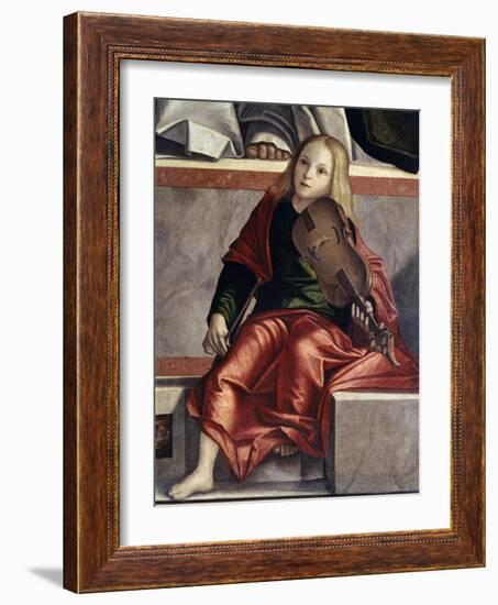 Child with Violin-Vittore Carpaccio-Framed Giclee Print