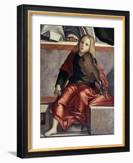 Child with Violin-Vittore Carpaccio-Framed Giclee Print