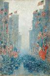 Fifth Avenue Nocturne, C.1895 (Oil on Canvas)-Childe Frederick Hassam-Giclee Print
