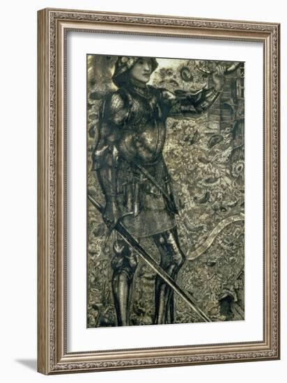 'Childe Roland to the Dark Tower Came', 1861-Edward Burne-Jones-Framed Giclee Print