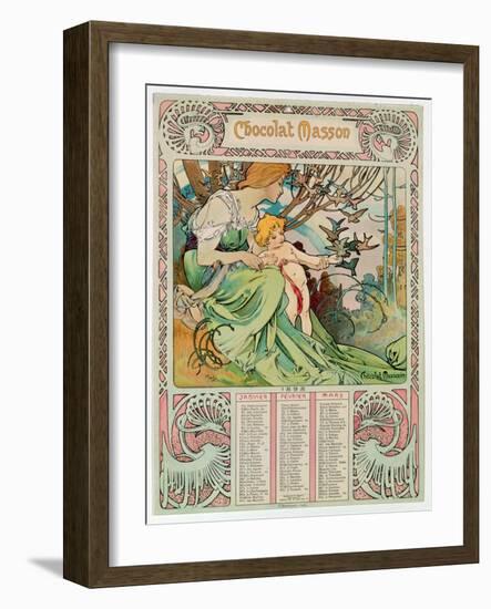 Childhood, 1897-Alphonse Mucha-Framed Giclee Print