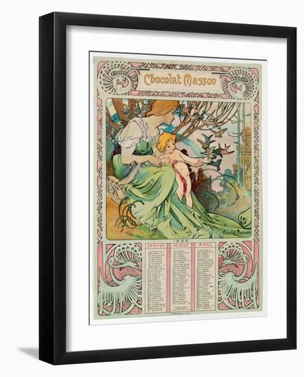 Childhood, 1897-Alphonse Mucha-Framed Giclee Print