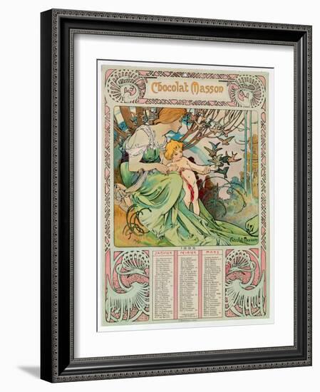 Childhood, 1897-Alphonse Mucha-Framed Giclee Print