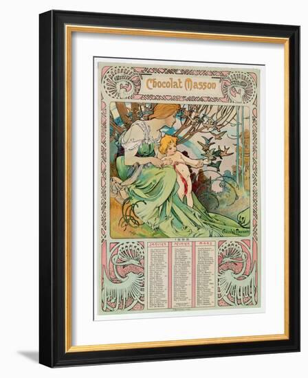 Childhood, 1897-Alphonse Mucha-Framed Giclee Print