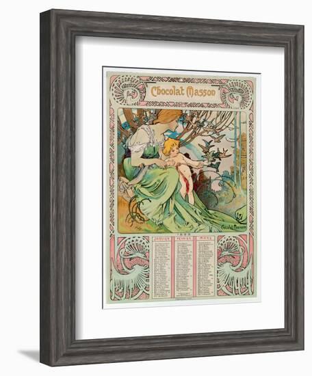 Childhood, 1897-Alphonse Mucha-Framed Giclee Print