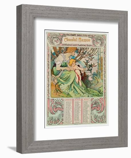 Childhood, 1897-Alphonse Mucha-Framed Giclee Print