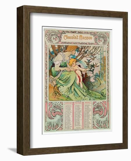 Childhood, 1897-Alphonse Mucha-Framed Giclee Print