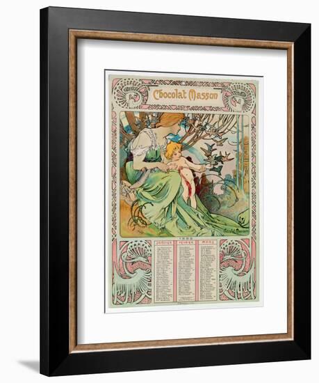 Childhood, 1897-Alphonse Mucha-Framed Giclee Print