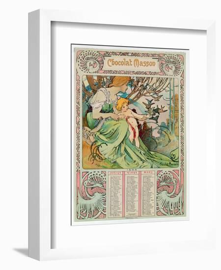 Childhood, 1897-Alphonse Mucha-Framed Giclee Print